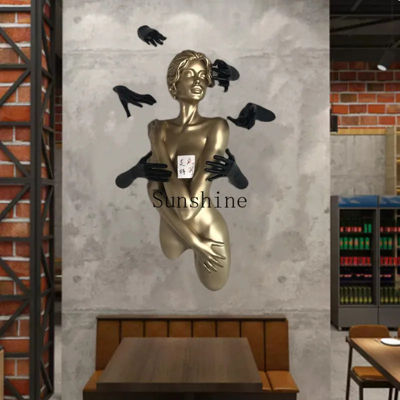 

Creative sexy beautiful woman wall decoration high-end home folk restaurant art wall