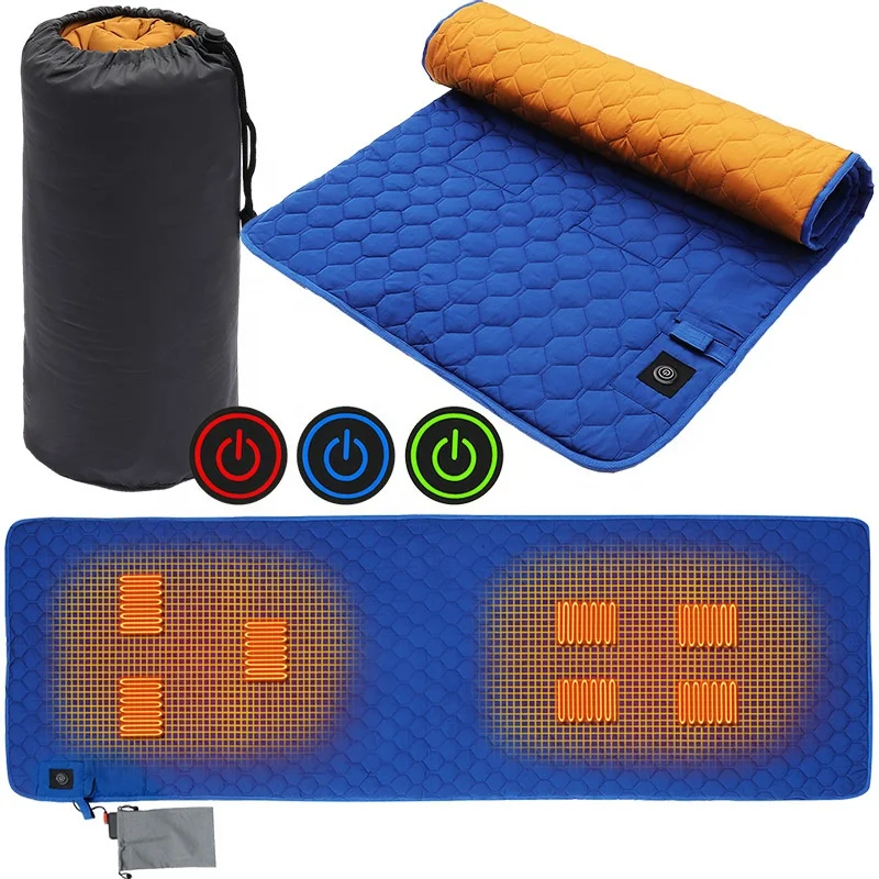 Winter Car Rear Seat Cushion 5V 2A Heated Cover  Heater Warmer Heating USB Charging Sofa Sleeping Mat Insulation Pad Mattress