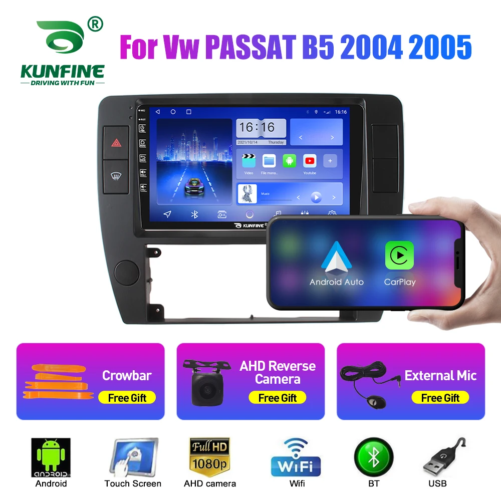 

Автомобильный радиоприемник 2Din Android для Vw PASSAT B5 2004 2005, аудио-мультимедийный плеер Carplay, GPS-навигация, стерео Android, авто Wi-Fi