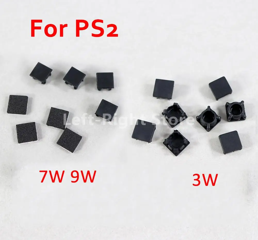 3sets 30000 70000 90000 For Sony Playstation 2 Controller Rubber Feet Plastic Button Cap Cover Set For PS2 Slim 3W 7W 9W