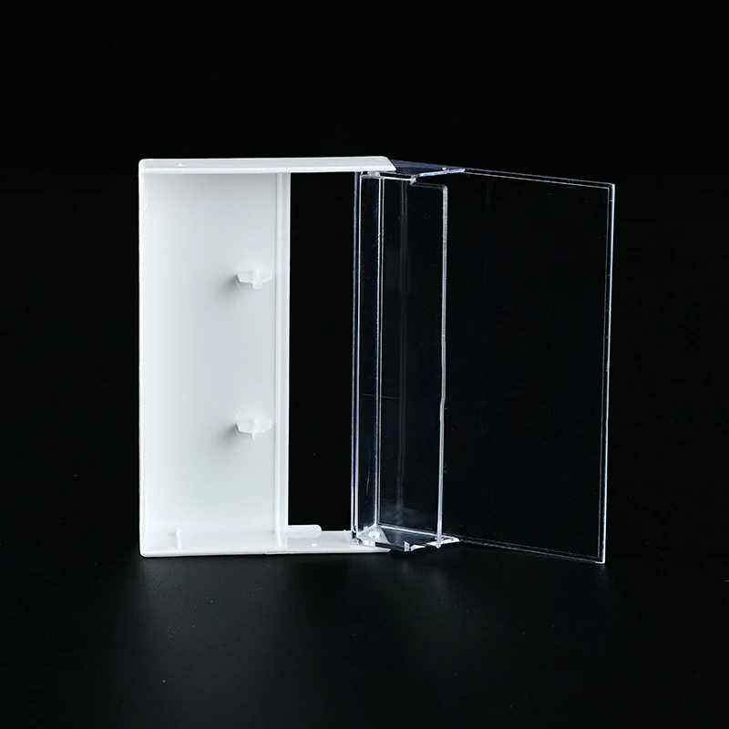 1pcs Practical Recording Blank Cassette Case Audio Storage Box Transparent Plastic Packaging Box Accessories