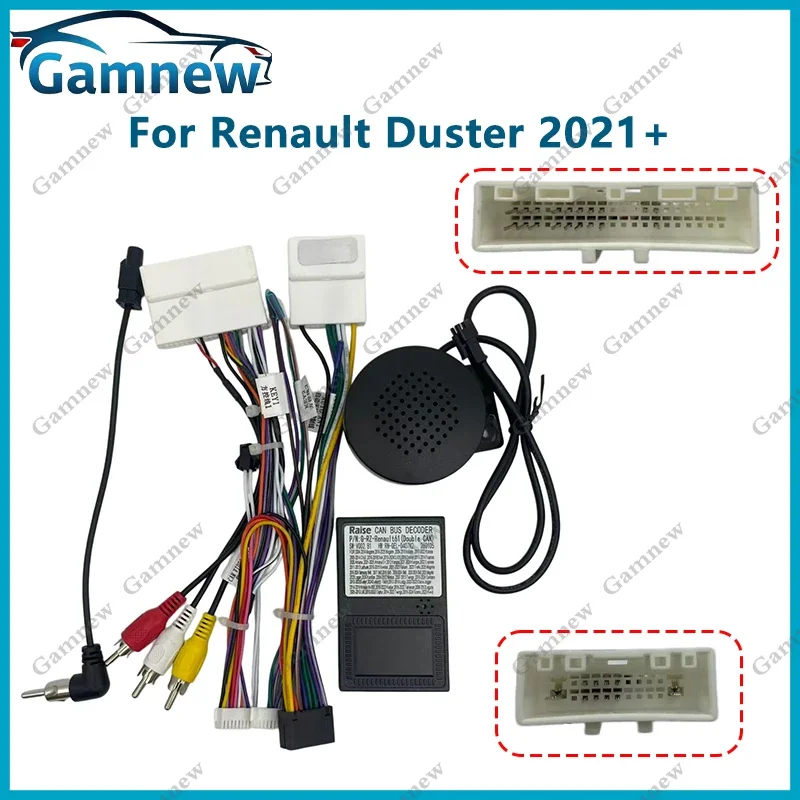 16Pin Car Wiring Harness Adapter Canbus Box Decoder For Renault Duster 2021+ G-RZ-Runault61
