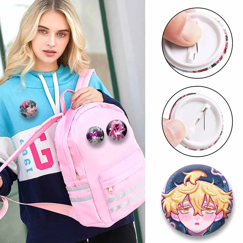 Alien Stage Anime Brosche Mizi Sua Ivan Till Luka Hyuna Cosplay Abzeichen Cartoon-Charakter Anstecknadeln Taschen- und Hut-Schmuck Ornamente Geschenk – Detail 2