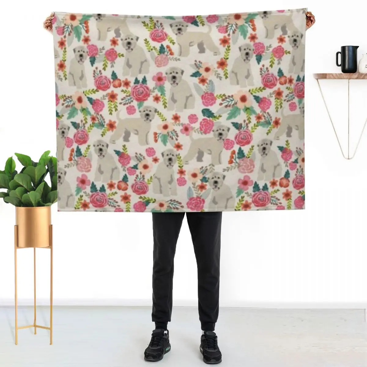 SOFT COATED WHEATEN Throw Blanket Extra Large Throw Travel For Baby Beautifuls valentine gift ideas Blankets