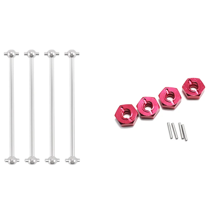 

B87B-4 шт. для Wltoys 144001 1/14 запасные части для радиоуправляемых автомобилей 144001-1281 задняя собачья кость с запасными частями радиоуправляемого автомобиля металлический комбайн, красный