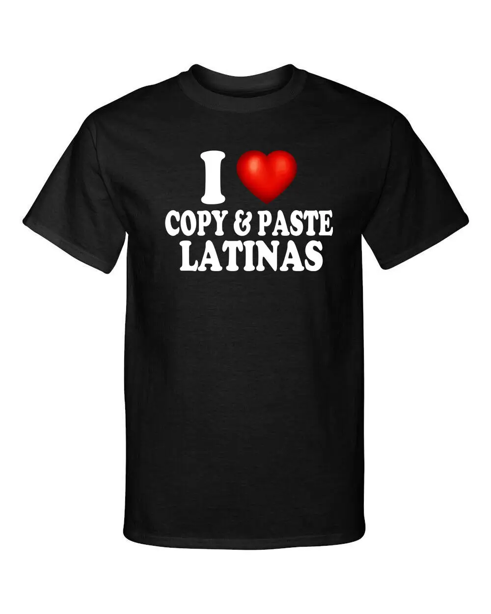 I Love Copy and Paste Latinas Heart Funny Humor T Shirt