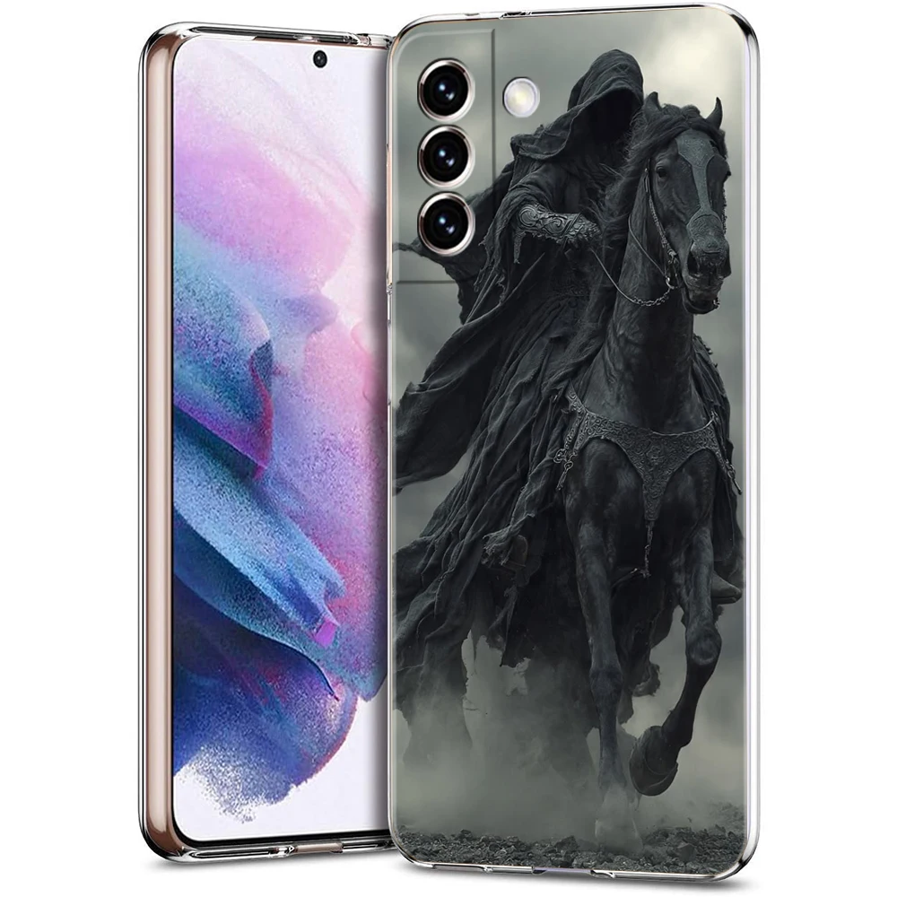 Guard Knight Transparent Cover for Samsung Galaxy S26 S25 S24 S23 S22 S20 S21 FE Ultra S10 S10E S9 Plus 5G Phone Case Fundas Bag