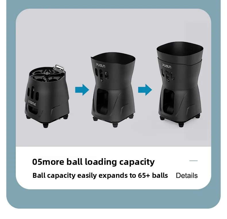 PUSUN PT-Mini Pro New Tennis Service Machine Ultra Light Tennis Throwing Machine Ball Trainer