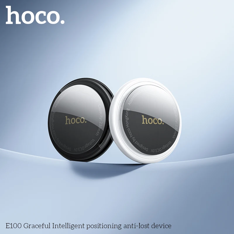 HOCO E100 Airtag Security BT GPS-метка на базе Apple Find My App Anti-Lost Tracker Locator Сигнализация для домашних животных Поиск ключей и кошелька с чехлом