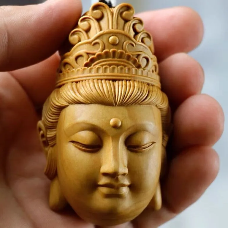 

2,3 "натуральная резьба по дереву, художественная посуда, подвеска Авалокитешвара, мужская статуя на удачу