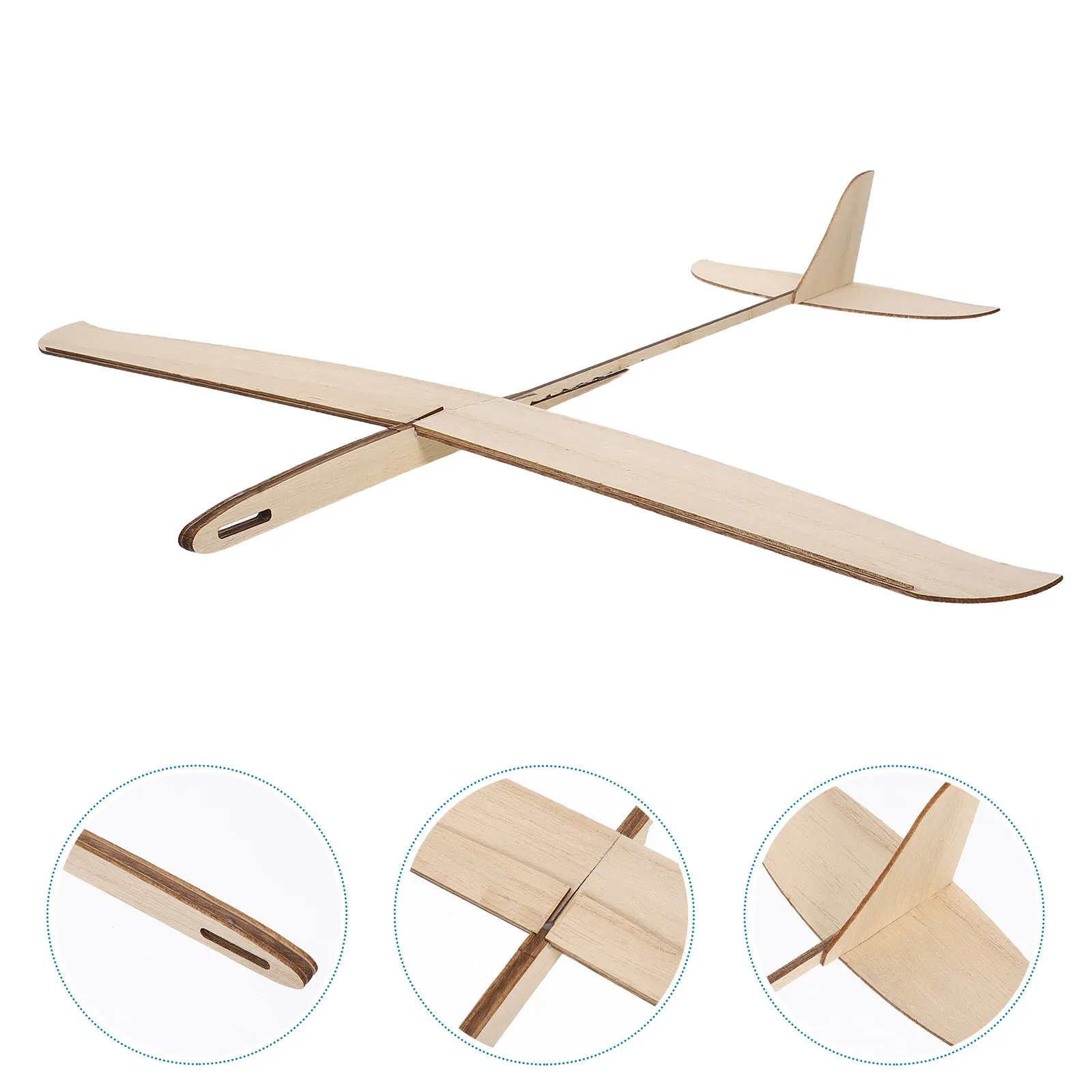 

DIY Wooden Airplane Craft Unfinished Paintable Glider Lightweight Solid Wood Plane for Creative Kids Outdoor Activities Coloring