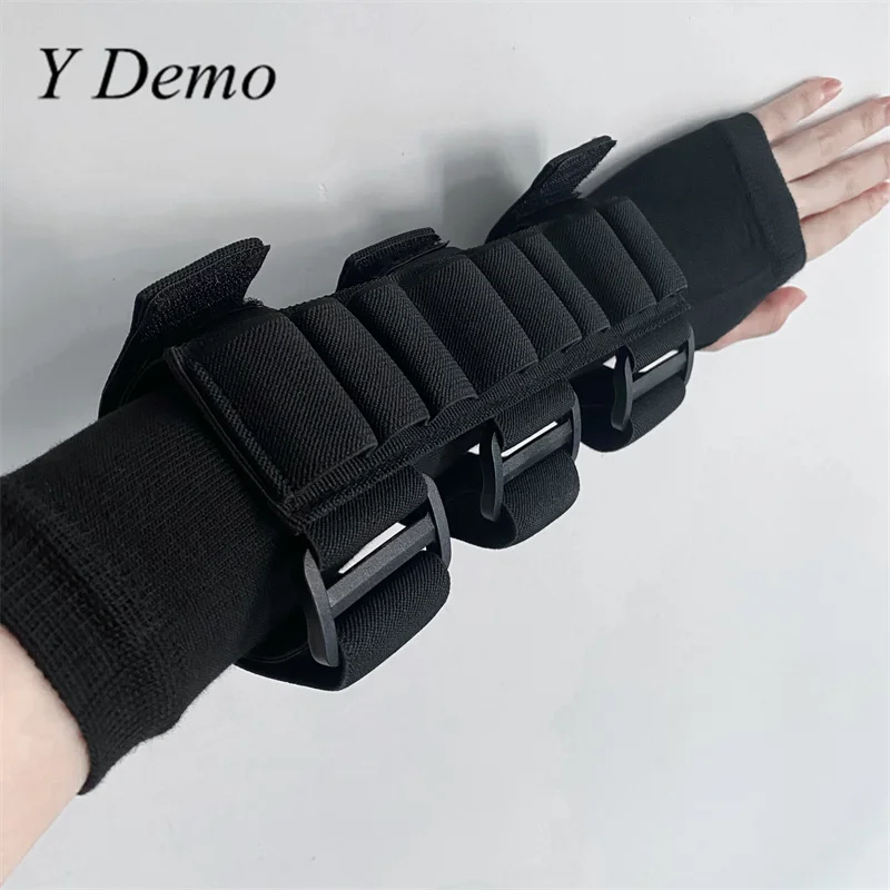 Y Demo Ninja Style Multifunction Arm Sleeve Techwear Buckle Straps Wristband Gloves Streetwear Outdoor Adjustable Accessories