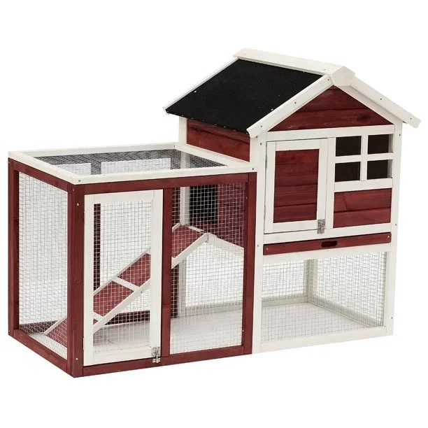 

Outdoor cheap rabbits cages commercial breeding wooden animal pet cages rabbit hutch house cage