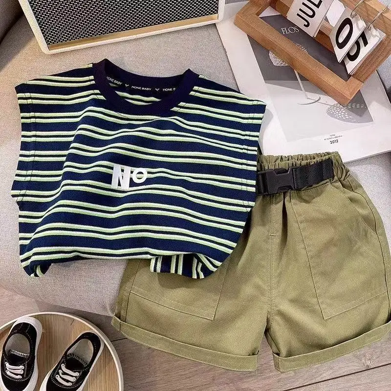 Kids TracksuitsNew Summer Infant Boys Clothing For Children Casual T-Shirt Shorts 2Pcs/Set Toddler Baby Girl Clothes Costume