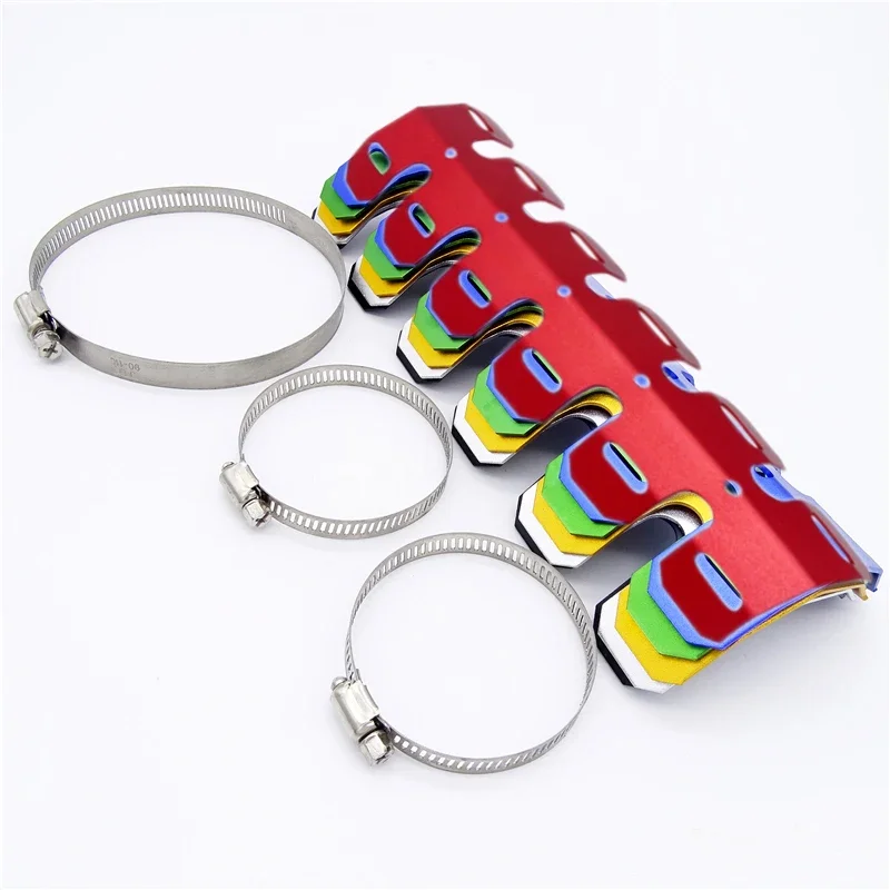 

Motorcycle Exhaust Muffler Pipe Protector Heat Shield Cover Fit For Honda Harley Chopper Cruiser Professional Refit Accessories