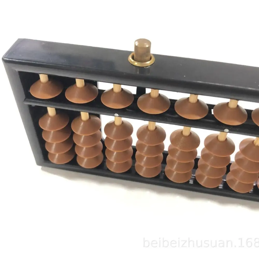 Durable Plastic Plastic Abacus 23 Digits Black Brown Calculation Bead Rectangle Learning Toy Beads Kids