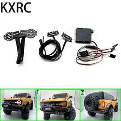 KXRC LED podnośnik światła reflektorów grupowych zestaw lampowy tylne dla zdalnie sterowany samochód gąsienicowy Traxxas TRX-4 Bronco 2021 dedykowane części zamienne