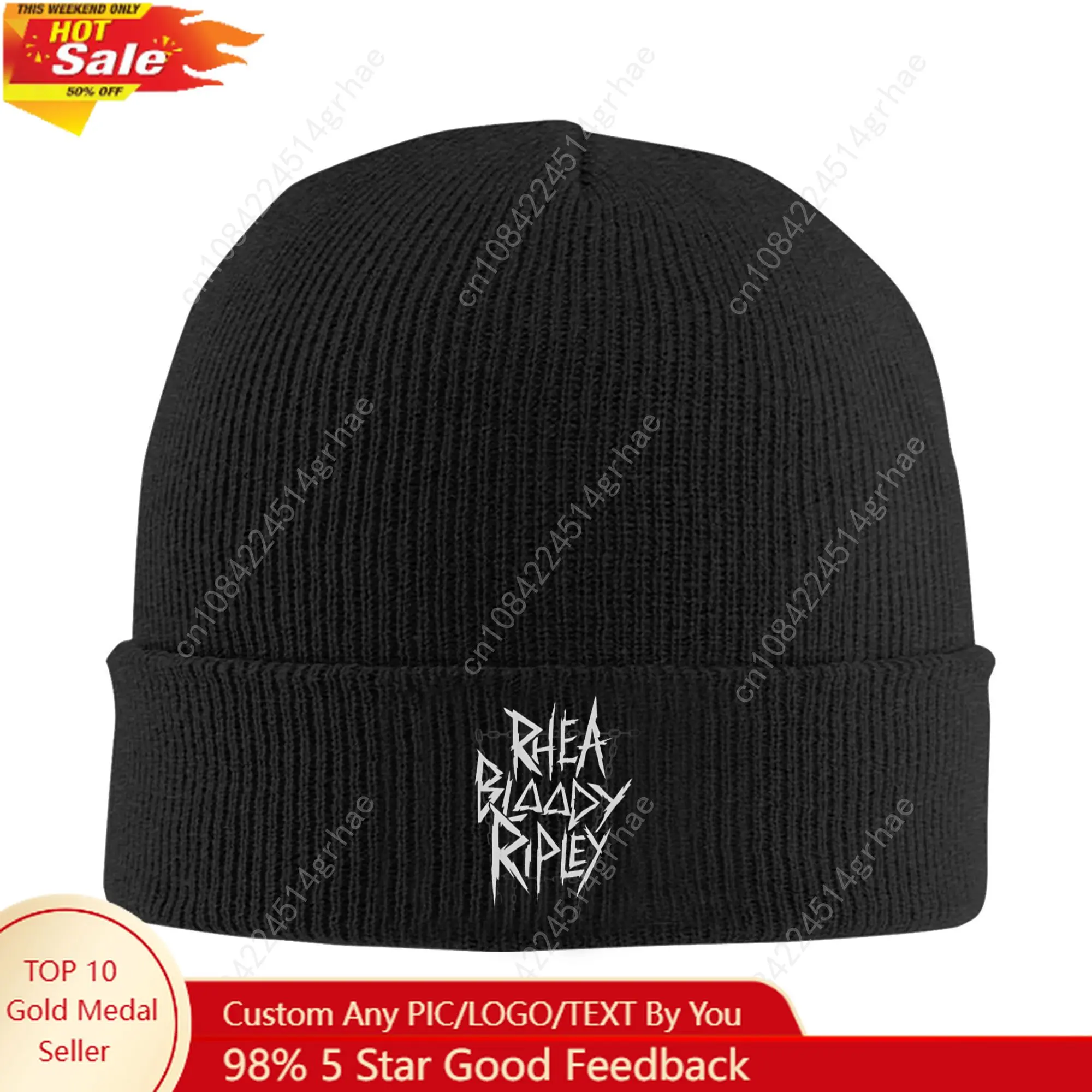 

Rhea Ripley B4B Edition Knitted Hat for Women Men Beanie Autumn Winter Hat Acrylic Warm Caps