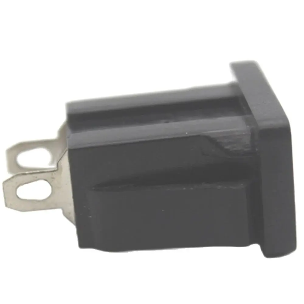 1PCS Black American Japan 2 sprong PDU UPS AC Power Outlet 2 Pin US Electrical Panel Receptacle AC Socket Type A 125v 15A