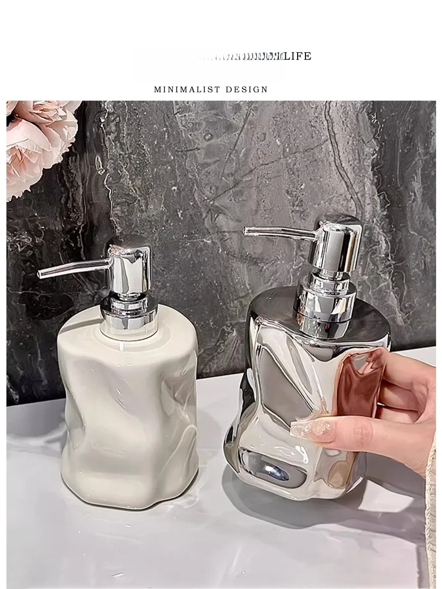 

Tlife Glacier Cerc Lotion Bottle Hotel ower Gel Dispenser Soap Dispenser Nordic Sle Pure Color Batoom Accories