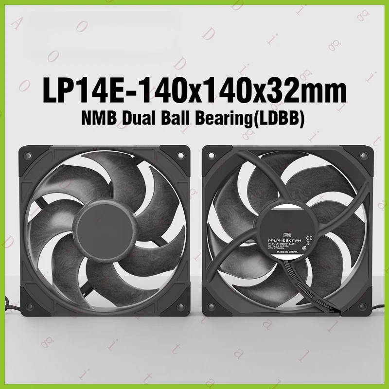 WW  for PentaWave LP14E 14CM dual ball bearing 2700RPM chassis fan 14032 industrial fan
