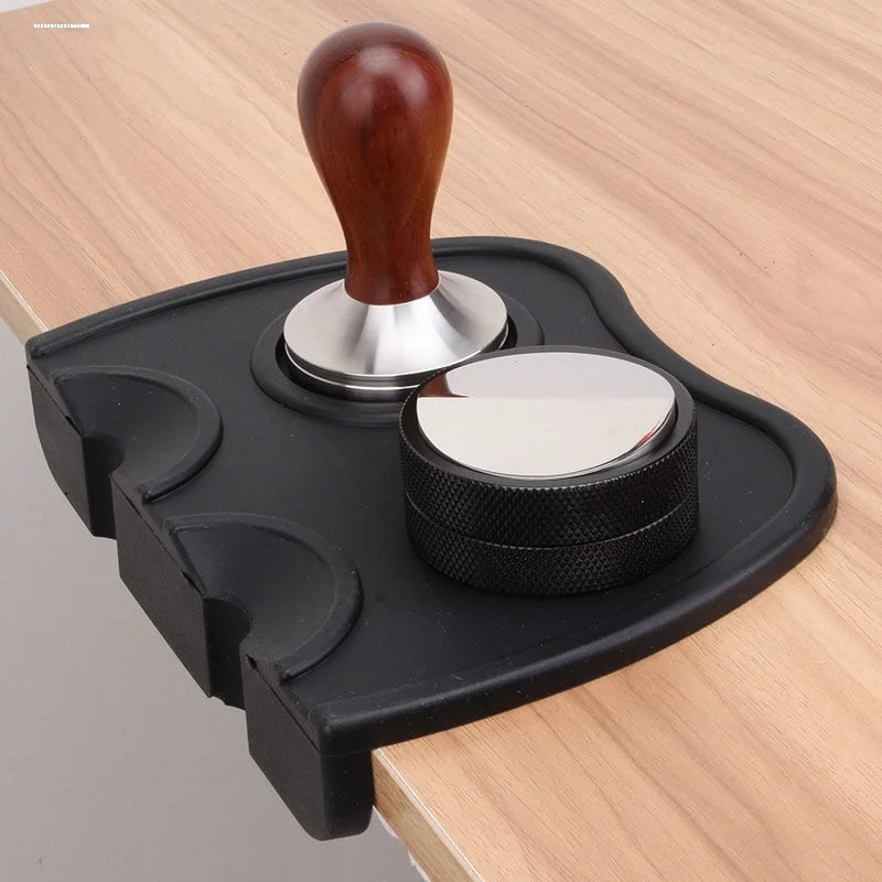 Anti-Skid Coffee Tamper Mat, Almofada de Silicone de Grau Alimentar, Café Espresso Tamping Corner, Engrossar Mat para Escritório, Bar, Loja