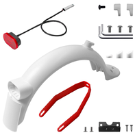 For Xiaomi M365 Pro 2 Electric Scooter Rear Fender Bracket Taillight Screw Cap Tool Set,White