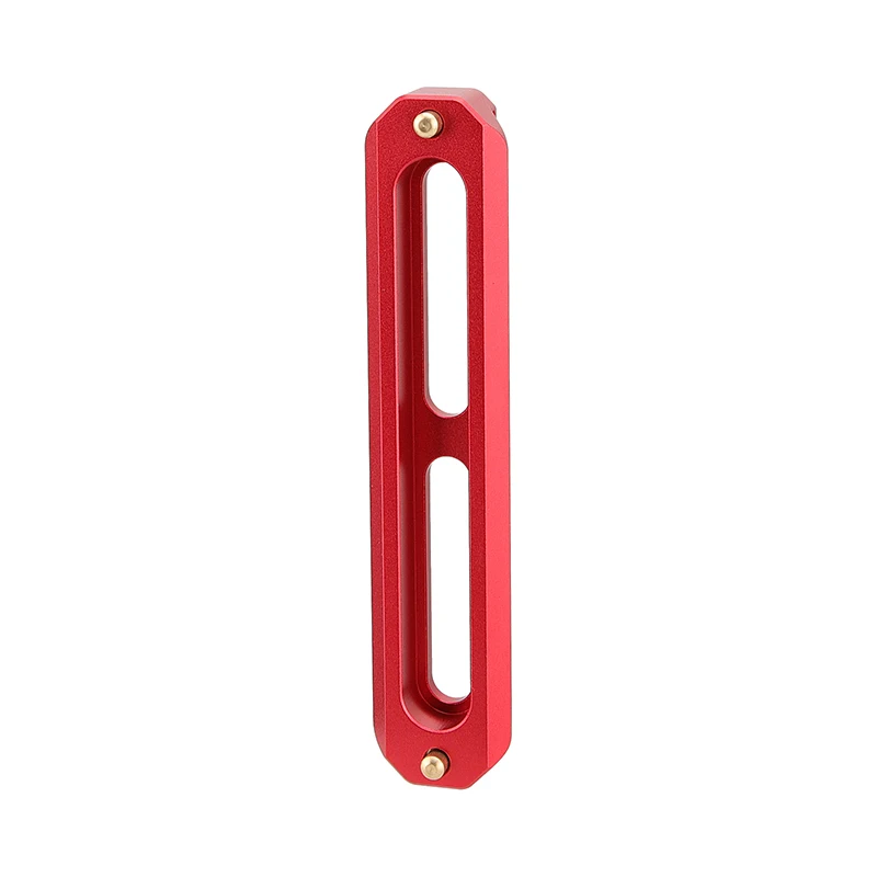 HDRIG Standard NATO Rail 100mm Red Color Quick Release Bar With Anti-fall Spring Pins For DSLR Camera Cage Rig