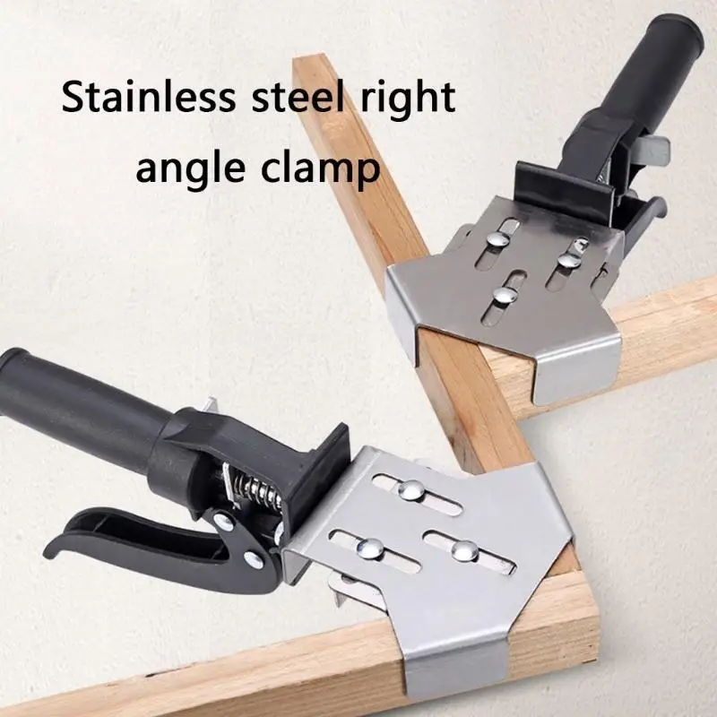 

652F 90 Degree Clamps Quick Adjust Mechanism Tool Photo Framing Tool Simple to Operate for Wood Metal & Glass
