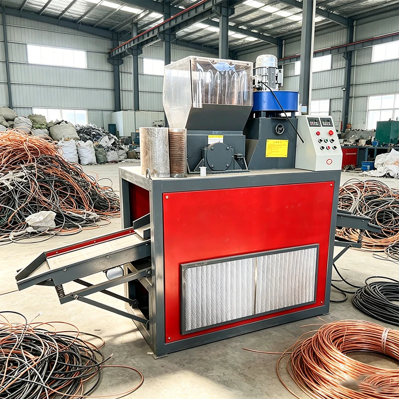 Small Wire Granulator, Two-Phase Waste Cable Recycling Equipment, Household Copper And Plastic Separation Equipment