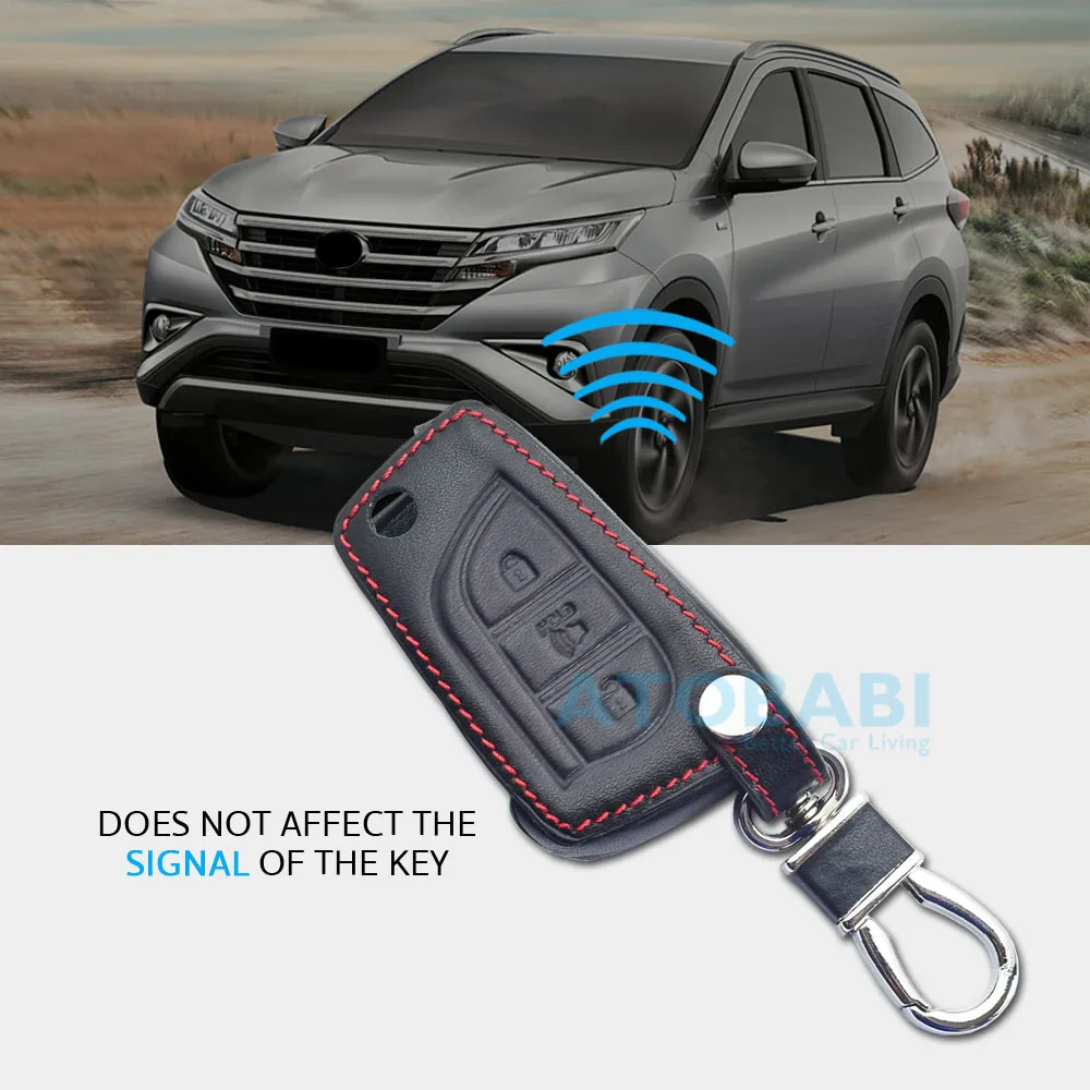 Leather Car Key Cover Bag For Toyota Hilux Vigo Camry Corolla Verso Auris Flip Remote Fobs Shell Protector Case Auto Accessories