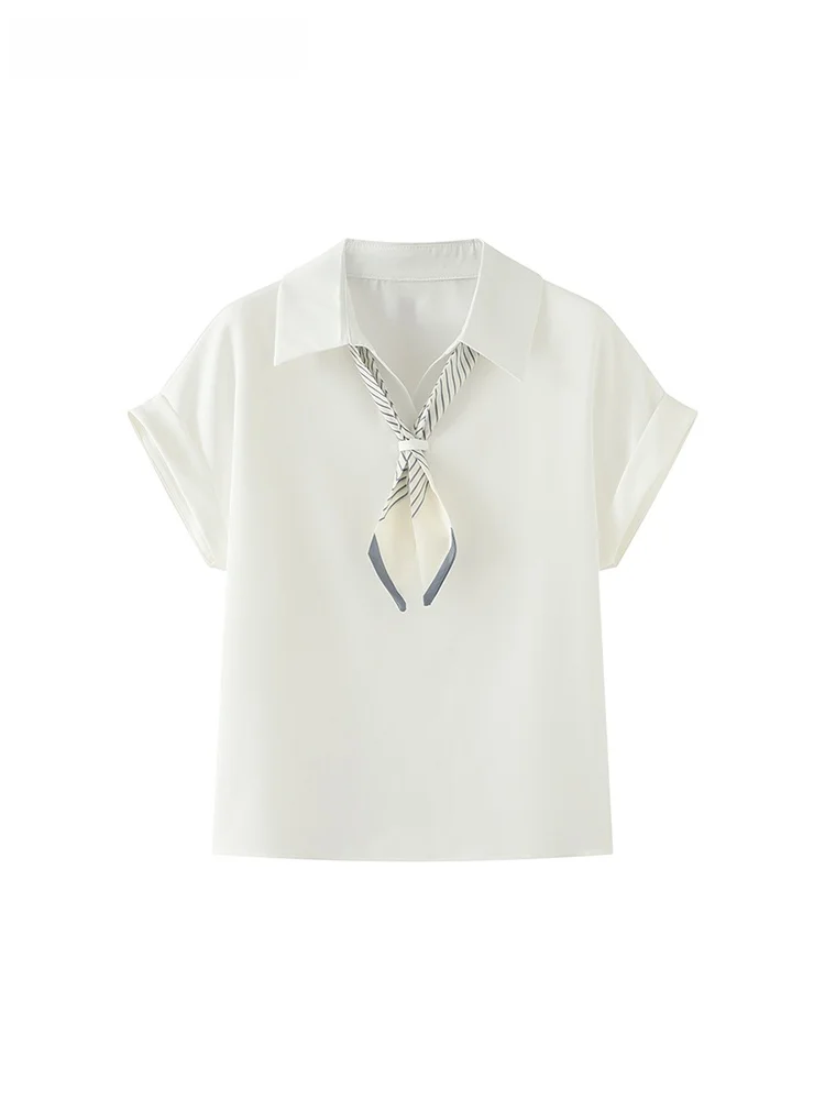 

La Chapelle Женский шарф с воротником irt Design ort Sve из полиэстера и волокна для поездок на работу, летний новый модный шарф с лацканами