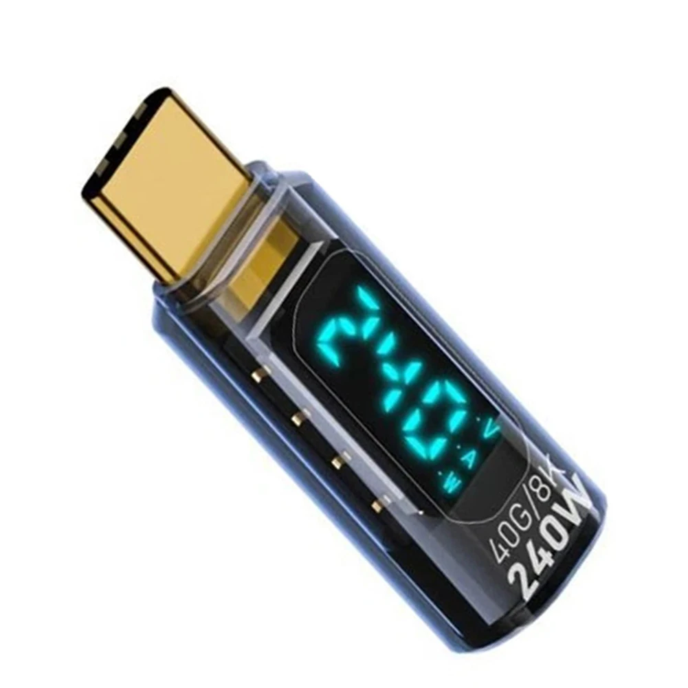 LED Digital Display USB C Tester High-Load Operation for usb4 Compatibility 40Gbps Data Transfer 8K for video Transmission