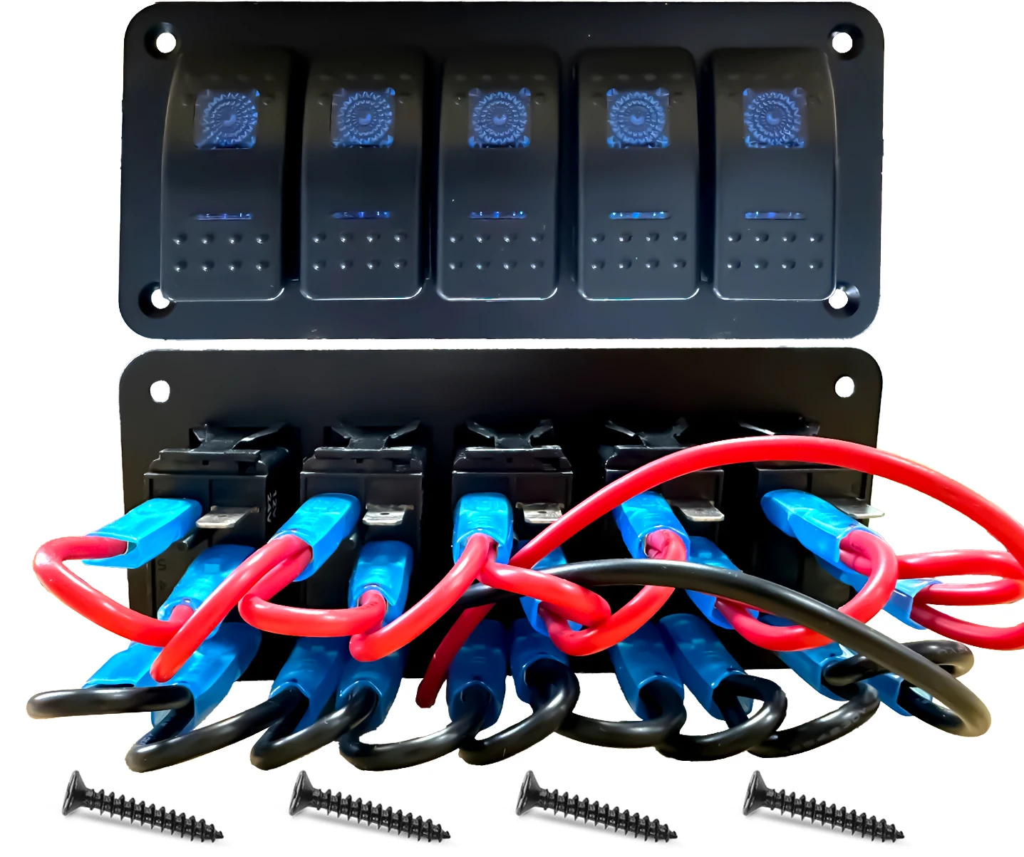 5-Gang Blue Led Roc…