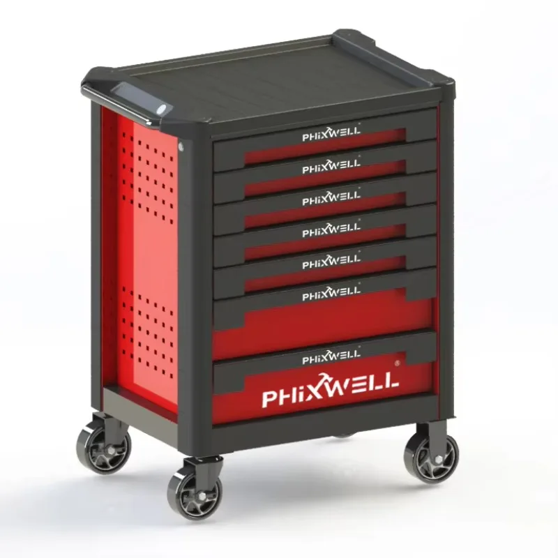

New Arrive 7 Drawers Tool Trolley Stainless Steel Rolling Cart With Insulation Tool Sets VDE Insulation Comprehensive Tool Set