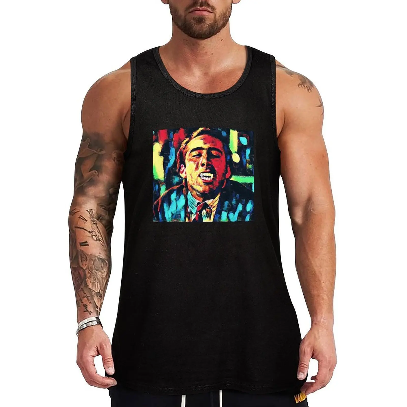 

Vampire Kiss Tank Top t-shirts for Men's gym anime clothes Men's sleeveless gym shirts sleeveless tshirts for men