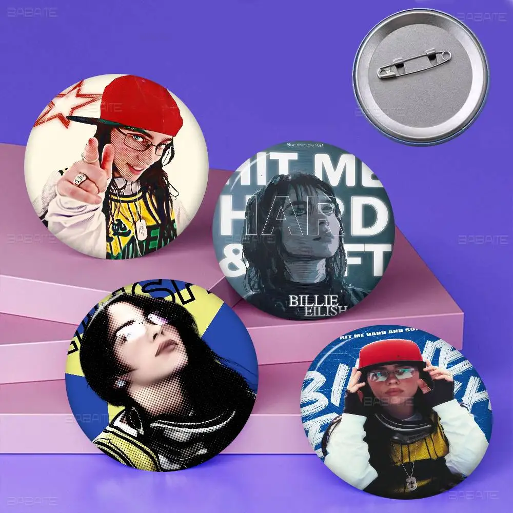 شعبية البوب ستار B-billie 32/44/58 مللي متر تخصيص زر دبابيس لطيف مضحك الإبداعية شارة مجوهرات ديكور هدايا للأصدقاء