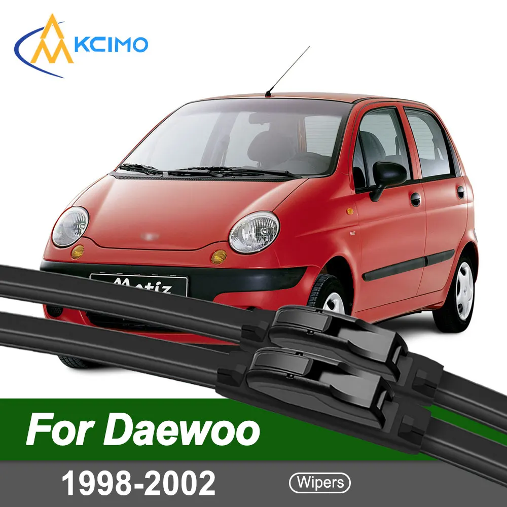 

2-Pack OEM Replacement Wiper Blades for Daewoo Matiz M100 1998-2002 Silent Windshield Wipers All-Season