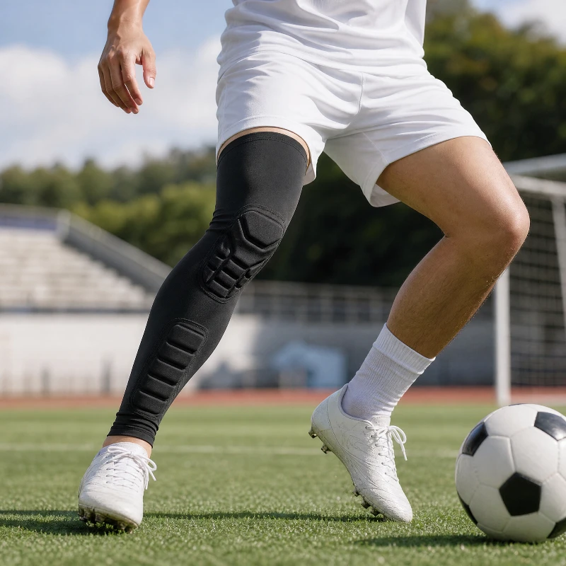 2-Piece Knee Protection Sleeves - Padded Segments, High-Elastic Polyester Blend, Shock-Absorption Anti-Collision Guards, 4 Color Options for Workouts & Outdoor Sports