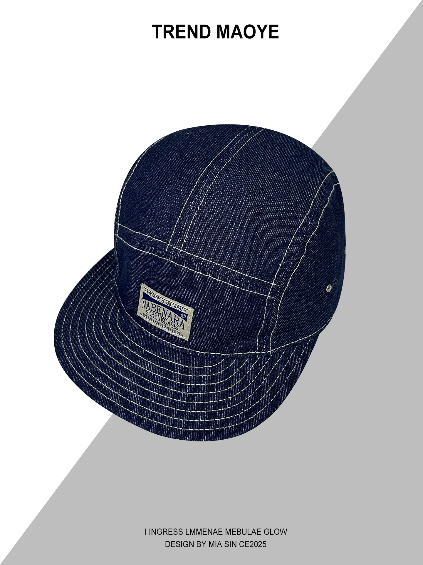 

Embroidery Letter Short Brim Cap Men's and Women's Outdoor Sports Hip Hop Cap Big Head Baseball Cap