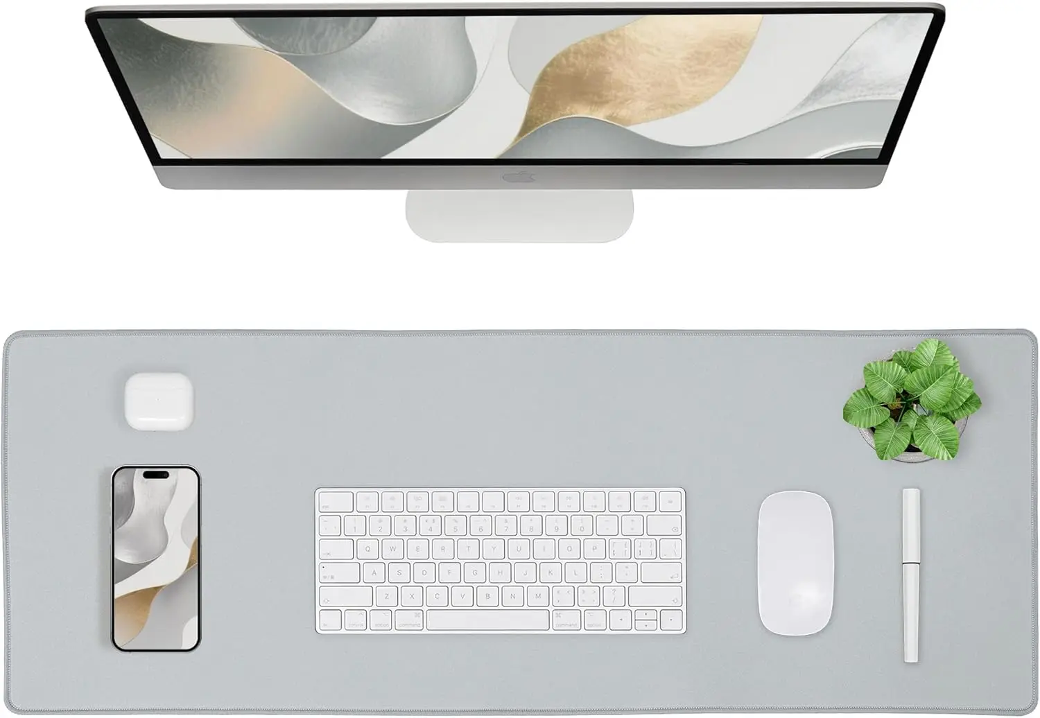 

Waterproof Cloth Desk Mat, Large Mouse Pad, with Anti Slip Base, Stitched Edge, Desk Pad XXL Mousepad for Office ,Home ,Gamer