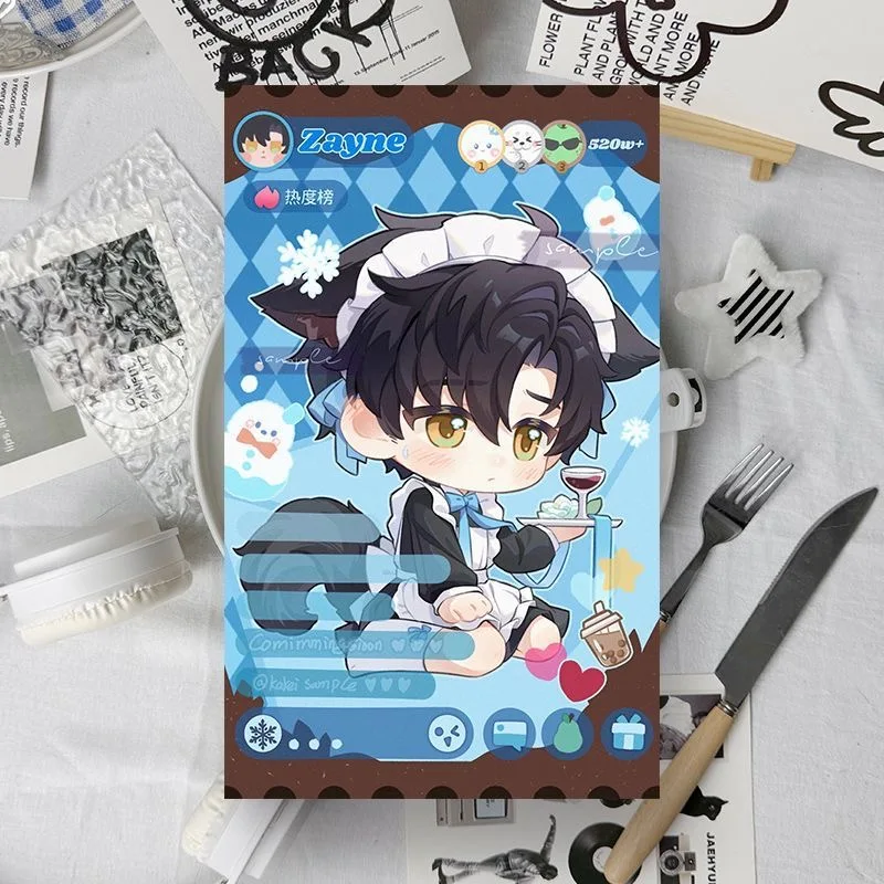 새로운 사랑과 심우주 게임 귀여운 코스프레 작은 카드 애니메이션 스타일 메이드 드레스 선물