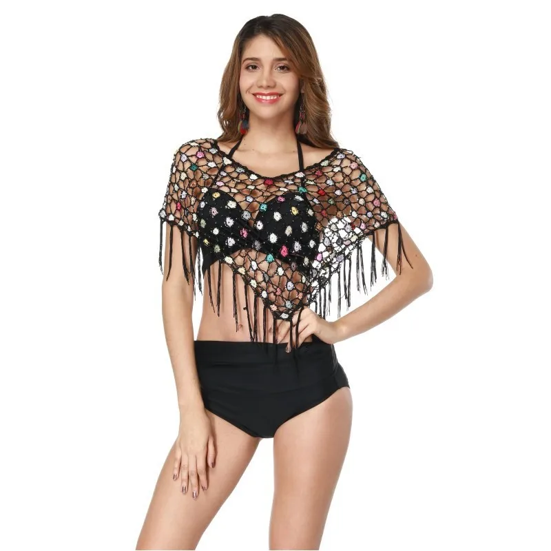 

Summer ladies Women girls sexy BIKINI-Plus Size Cover Ups Scarf vest Beachwear oversized Tunic Swimwear Protection Clothes