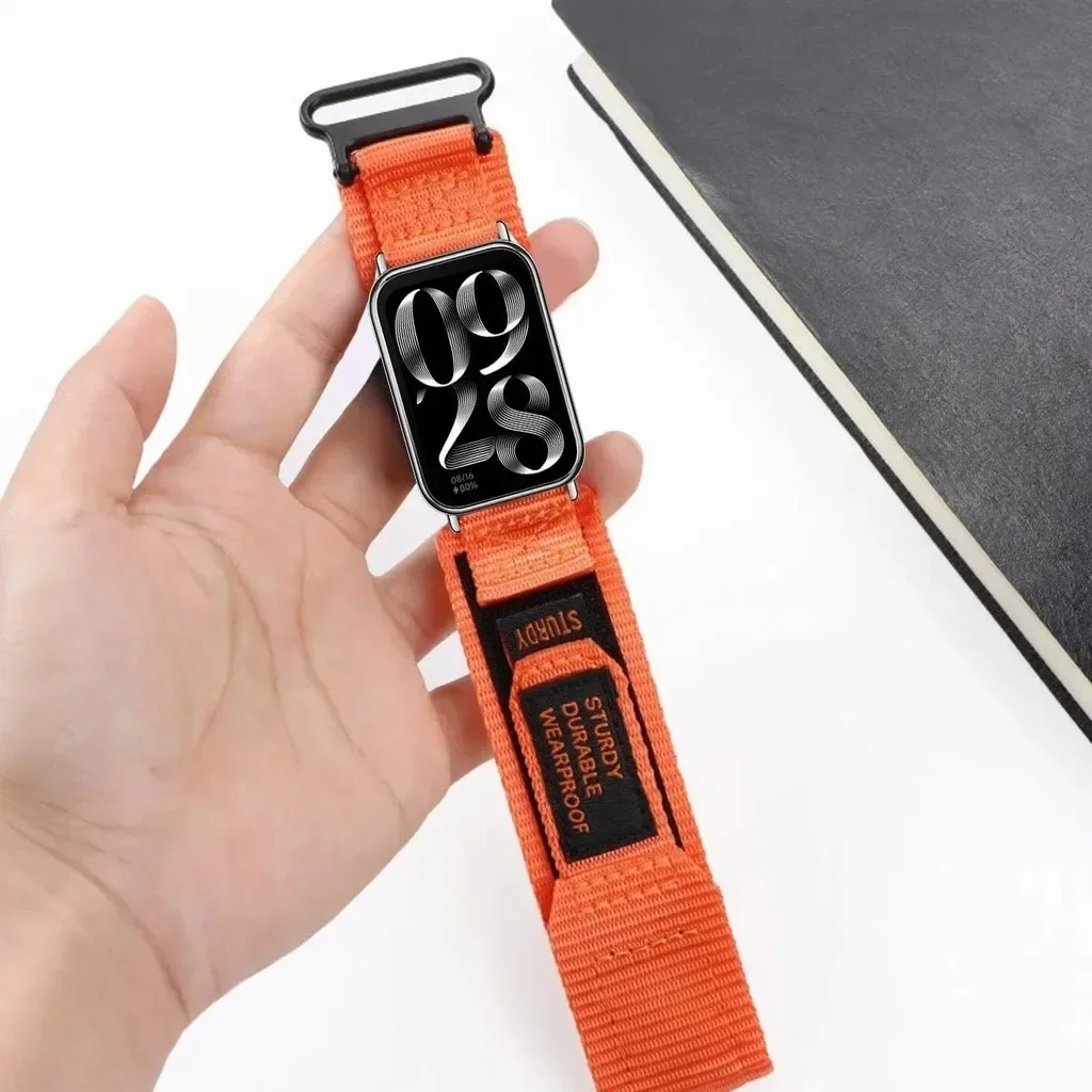 Nylon-Schlaufenarmband für Redmi Watch 5 4, Sportarmband, austauschbares Armband für Xiaomi Mi Band 9/8 Pro, verstellbares Uhrenarmband
