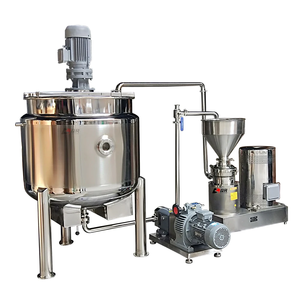 

liquid mixing tank cosmetic cream making machine emulsification equipment ultrasonic latex tank