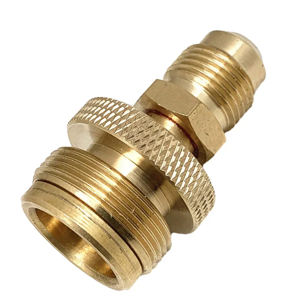 1lb Propane Tank Cansiter Regulator Portable Camping Grill Stove Brass Adapter Connection Convert To 3/8 Male Flare 5/8