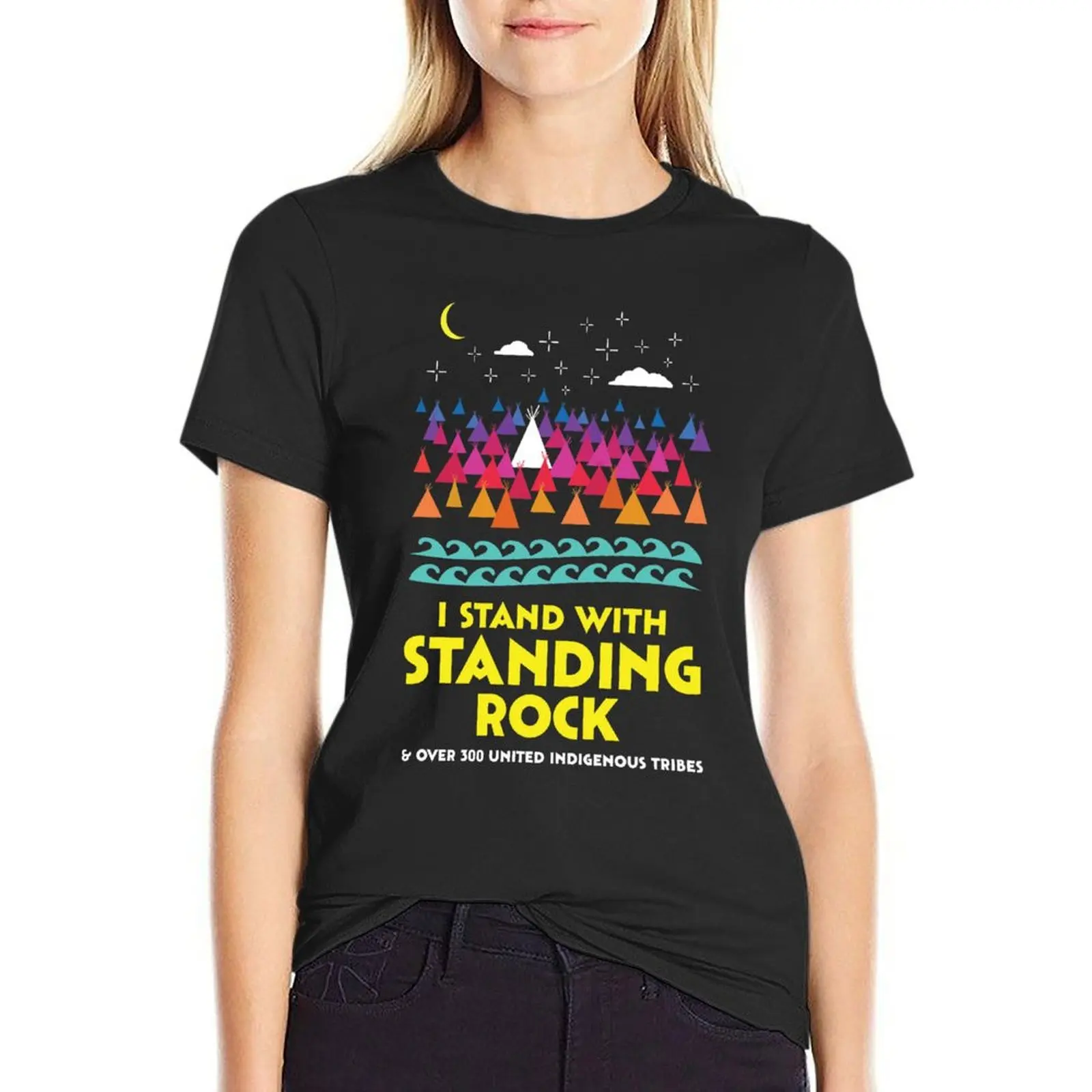 

Stand With Standing Rock Shirt T-Shirt plus size tops oversized female t-shirt dress for Women sexy