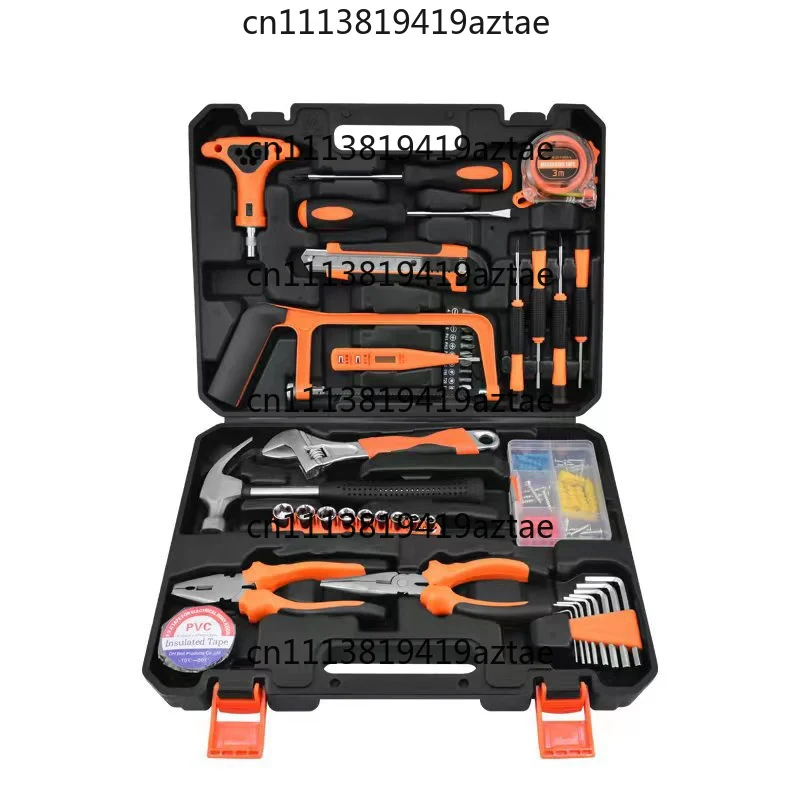 157-piece Household DIY Tool Box, Unisex, Customizable for OEM Use, Suitable for the Garden, Office, or Home.