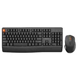 C4130 Wireless Keyboard and Mouse Combo Russian Arabic Spanish English Silent 2.4GHz Cordless Ergonomic Silent Ergonomic for Com