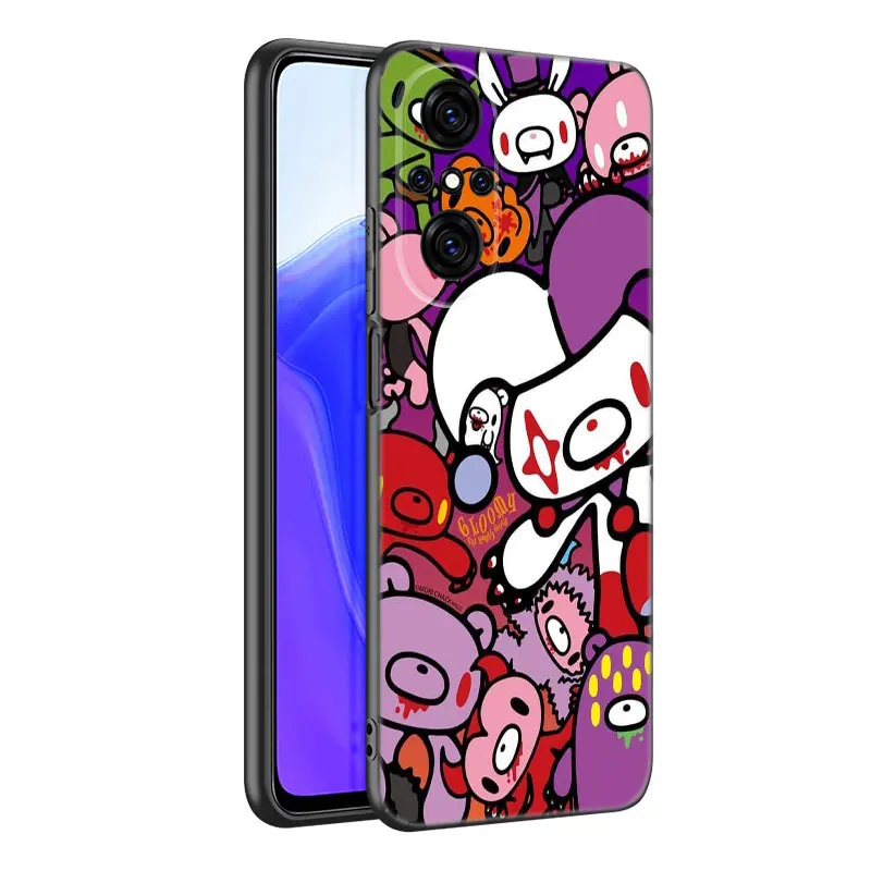 Cute G-Gloomy Bear Black Silicone Phone Case For Huawei Nova 11 12 Ultra 9 10 SE Pro 11E 11i 12i Y70 + Y60 Y61 Y71 Y72 Y90 Y91 image 5